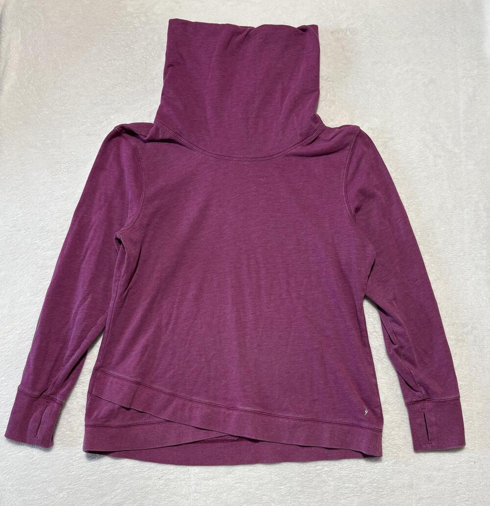 Old Navy Active Shirt Womens XL Purple High Neck Long Sleeve